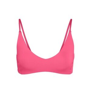 Left on Friday Sunday Swim Top Zinc Neon Pink XL